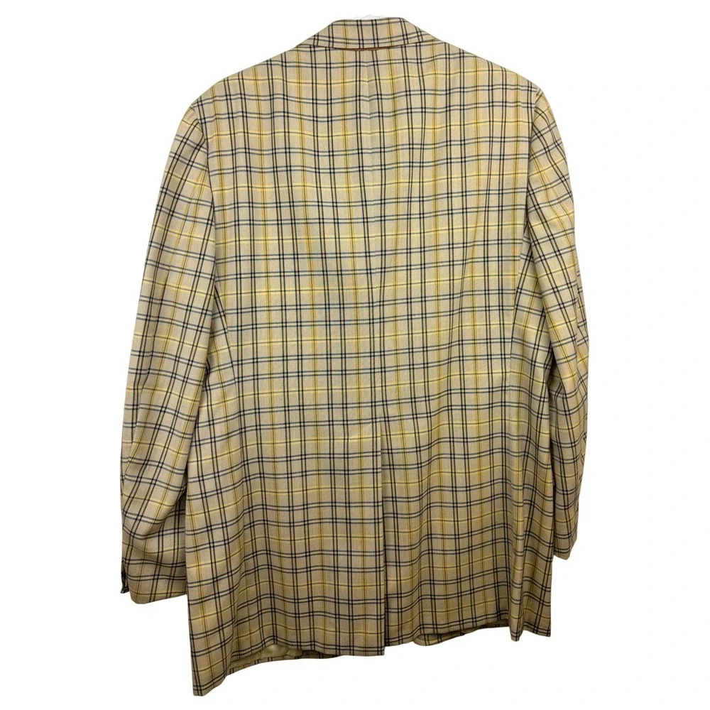 Vintage Corbin Gentlemen's Clothing Plaid Blazer Check Sport Coat Mens - Picture 11 of 12